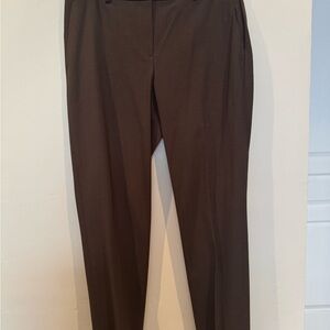 Theory Brown Straight Leg Pants